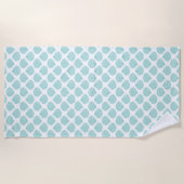 Seafoam Seashell Pattern Strandtuch (Vorderseite)