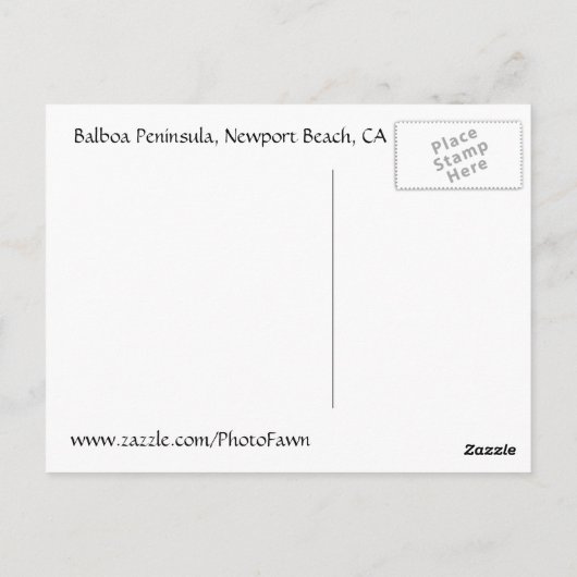 Seafoam Shore Postkarte (Rückseite)