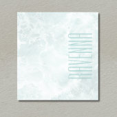 Seafoam Silver Opacity Elegant Custom Script Name Notizblock