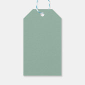 Seafoam Stiped Velvet-Look Diamond Trees Geschenkanhänger (Rückseite)