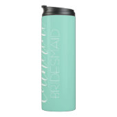 Seafoam Stylized Wedding Bridesmaid Thermosbecher (Nach rechts gedreht)
