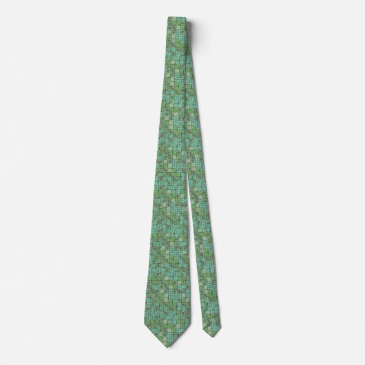 Seafoam Tiles Krawatte (Vorderseite)