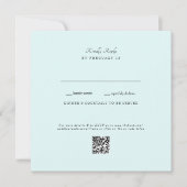 Seafoam Wedding QR Code UAWG Flat Card (Vorderseite)