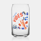 Seafood Beach Fisherman Ocean Tropical Quote  Dosenglas (Vorderseite)