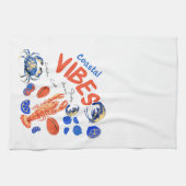 Seafood Beach Fisherman Ocean Tropical Quote  Geschirrtuch (Horizontal)