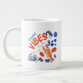 Seafood Beach Fisherman Ocean Tropical Quote  Jumbo-Tasse