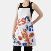 Seafood Beach Fisherman Ocean Tropical Quote  Schürze (InSitu)