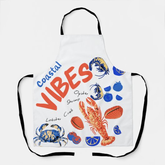 Seafood Beach Fisherman Ocean Tropical Quote  Schürze (Vorderseite)
