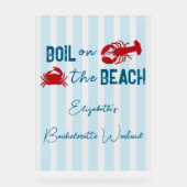 Seafood Boil Bachelorette Party Acrylschild (Vorderseite)