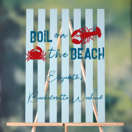 Seafood Boil Bachelorette Party Acrylschild