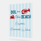 Seafood Boil Bachelorette Party Acrylschild (Winkel)