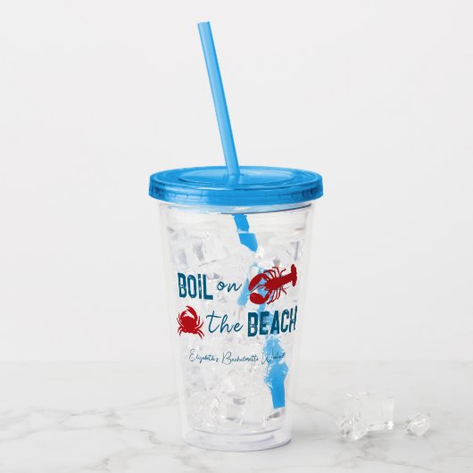 Seafood Boil Bachelorette Party Acryltrinkbecher (Vorderseite Ice)