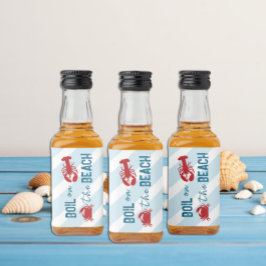 Seafood Boil Bachelorette Party Alkoholflaschenetikett