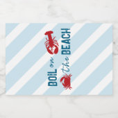 Seafood Boil Bachelorette Party Alkoholflaschenetikett (Einzelnes Label)