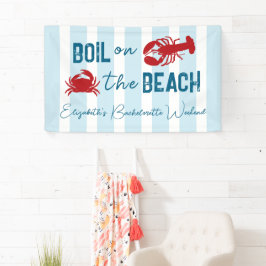 Seafood Boil Bachelorette Party Banner
