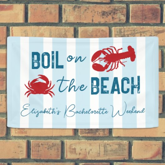 Seafood Boil Bachelorette Party Banner