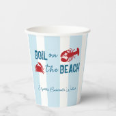Seafood Boil Bachelorette Party Pappbecher (Vorderseite)