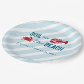 Seafood Boil Bachelorette Party Pappteller (Schrägansicht)