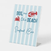 Seafood Boil Bachelorette Party Seafood Bar Sockelschild (Vorderseite)