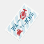 Seafood Boil Bachelorette Party Serviette (Ecke)