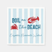 Seafood Boil Bachelorette Party Serviette (Vorderseite)