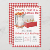 Seafood Boil Einladung zum Geburtstag (Vorne/Hinten)