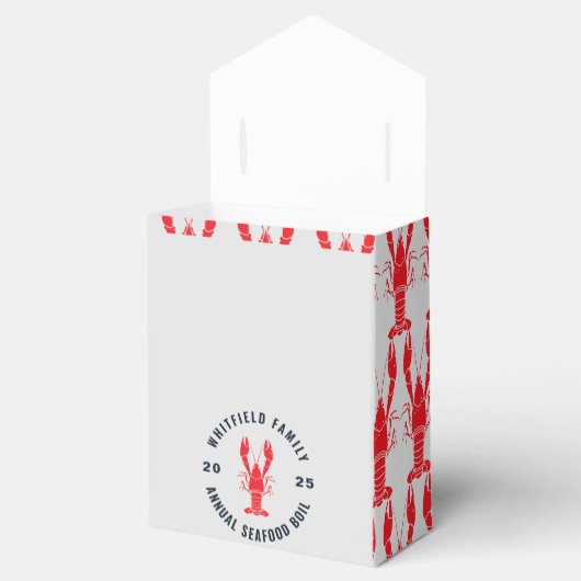 Seafood Boil Family Summer Lobster Backyard Party Geschenkschachtel (Geöffnet)