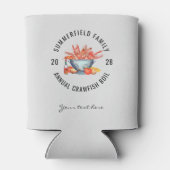 Seafood Boil Matching Family Crawfish Party Custom Dosenkühler (Rückseite)