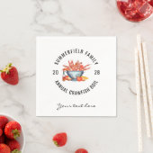 Seafood Boil Matching Family Crawfish Party Custom Serviette (Beispiel)