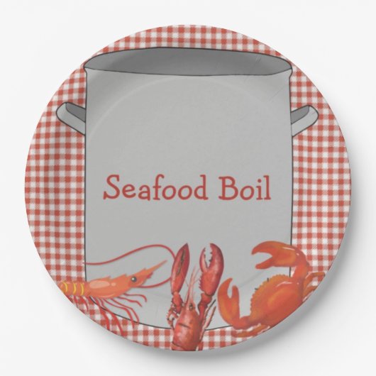 Seafood Boil Pappteller (Vorderseite)