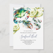 Seafood Boil Summer Party Einladungen (Vorderseite)