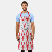 Seafood Booking Custom Annual Wiedersehen Lobster Schürze (Getragen)