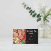 Seafood Business Visitenkarte (Stehend Vorderseite)