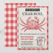 Seafood Crab Boil Einladung (Vorne/Hinten)