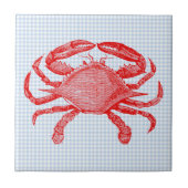 Seafood Crab Picnic Fliese (Vorderseite)