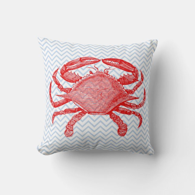 Seafood Crab Picnic Kissen (Vorderseite)