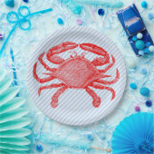 Seafood Crab Picnic Pappteller (Party)