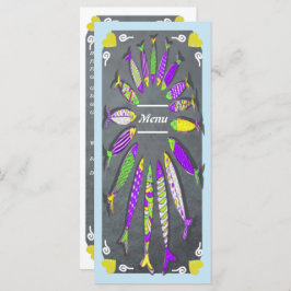 Seafood & Fish Restaurant Menu Menükarte