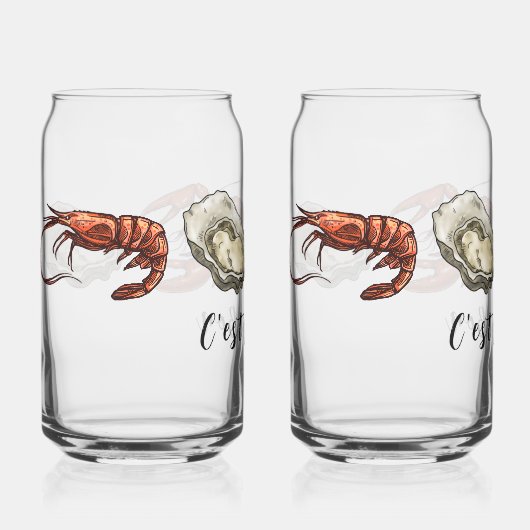 Seafood Glass Cans Dosenglas (Vorderseite)