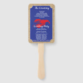 Seafood Hummer Boil Beach Hochzeitsprogramm Fan Fächer (Rückseite)