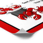 Seafood Hummer Crab Festival Poster (Ecke)