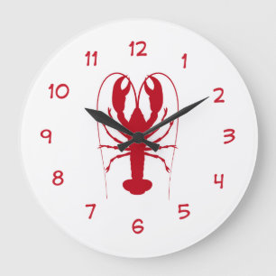 Seafood Kitchenette Hummer Uhr