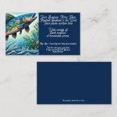 Seafood Lachs Shrimps Krabbenverkaufsgeschäft Verk Visitenkarte (Vorne/Hinten)