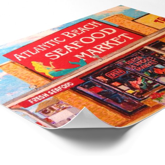"Seafood Market" Poster (Ecke)