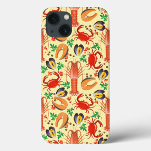 Seafood Pattern iPhone 13 Hülle