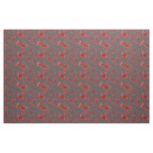 Seafood Pattern Crawfish Hummer Rustikal Dunkelgra Stoff (Fat Quarter (45,7 x 55,9 cm))