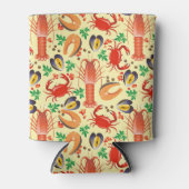 Seafood Pattern Dosenkühler (Vorderseite)