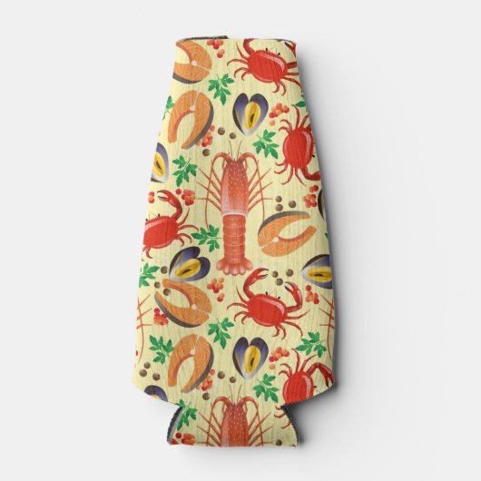 Seafood Pattern Flaschenkühler (Vorderseite)