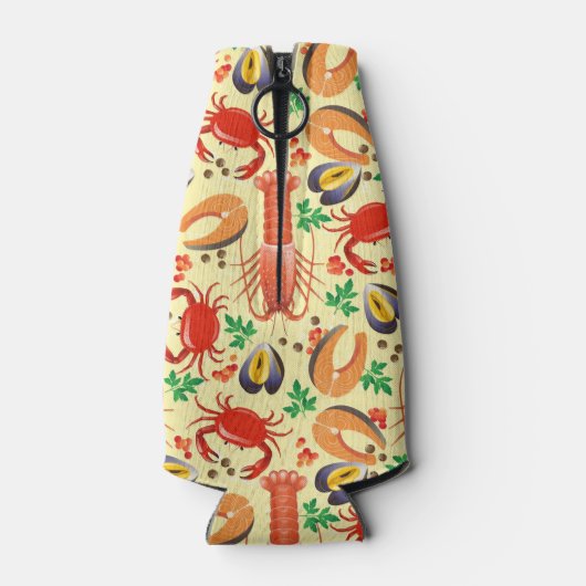 Seafood Pattern Flaschenkühler (Rückseite)