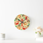 Seafood Pattern Runde Wanduhr (Zuhause)